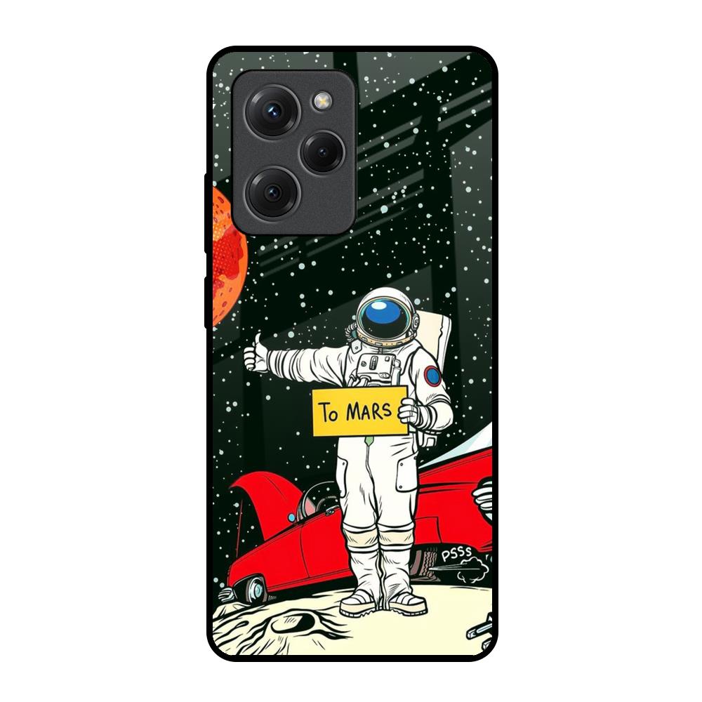 Astronaut on Mars Poco X5 Pro 5G Glass Back Cover Online