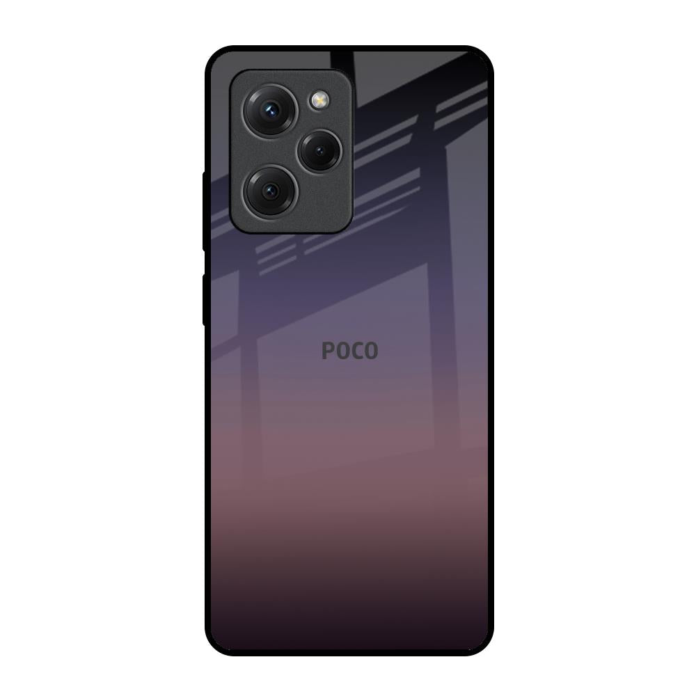Grey Ombre Poco X5 Pro 5G Glass Back Cover Online