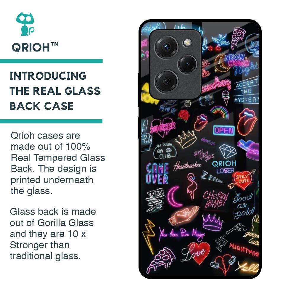 Accept The Mystery Glass Case for Poco X5 Pro 5G