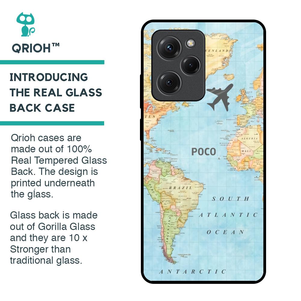 Fly Around The World Glass Case for Poco X5 Pro 5G