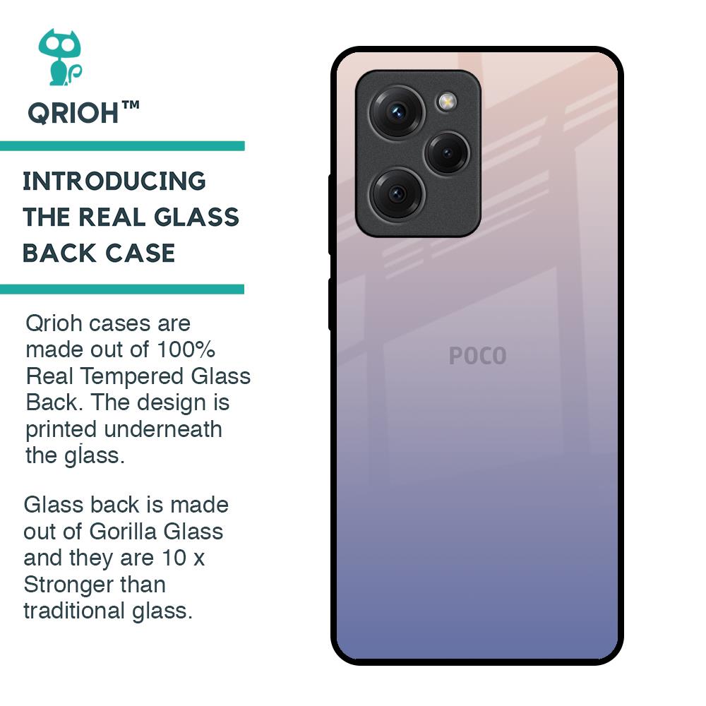 Rose Hue Glass Case for Poco X5 Pro 5G