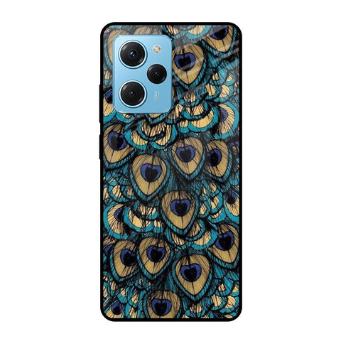 Peacock Feathers Poco X5 Pro 5G Glass Cases & Covers Online