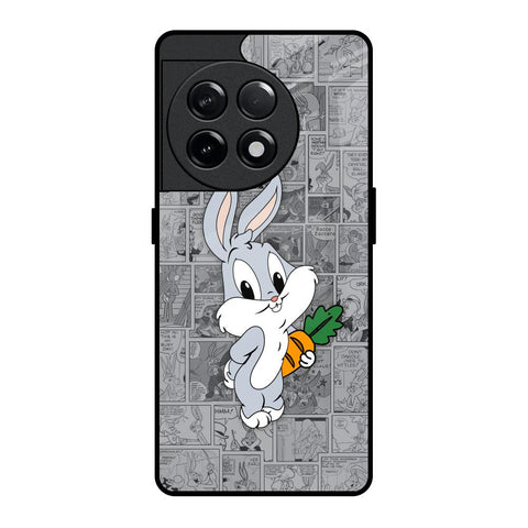 Cute Baby Bunny OnePlus 11R 5G Glass Back Cover Online