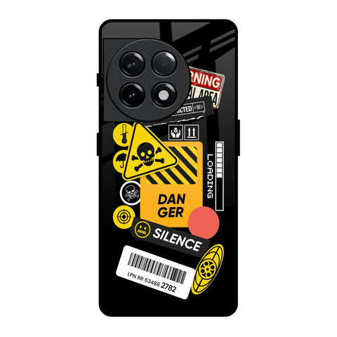 Danger Signs OnePlus 11R 5G Glass Back Cover Online