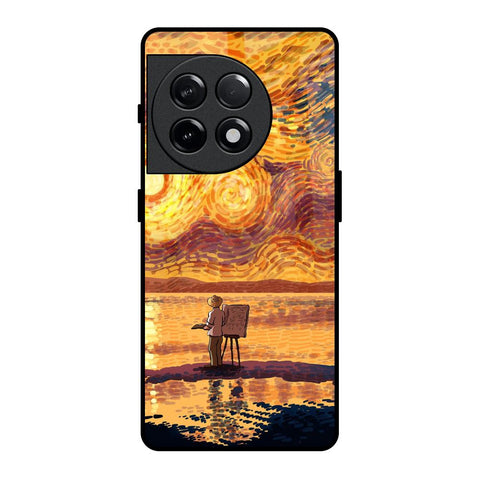 Sunset Vincent OnePlus 11R 5G Glass Back Cover Online
