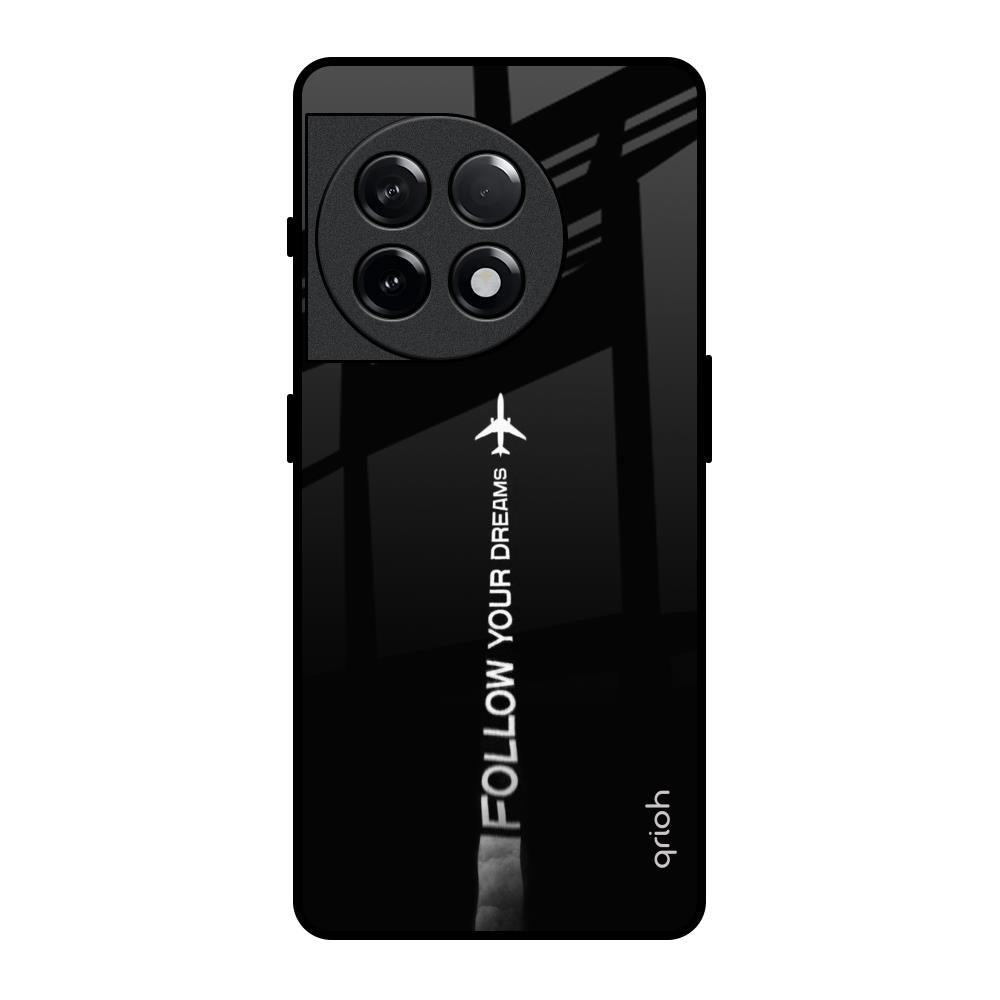 Follow Your Dreams OnePlus 11R 5G Glass Back Cover Online