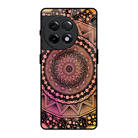 Floral Mandala OnePlus 11R 5G Glass Back Cover Online