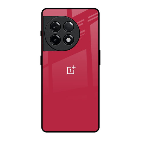 Solo Maroon OnePlus 11R 5G Glass Back Cover Online