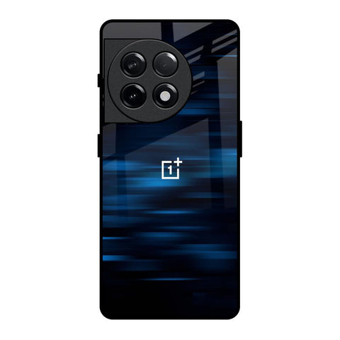 Blue Rough Abstract OnePlus 11R 5G Glass Back Cover Online
