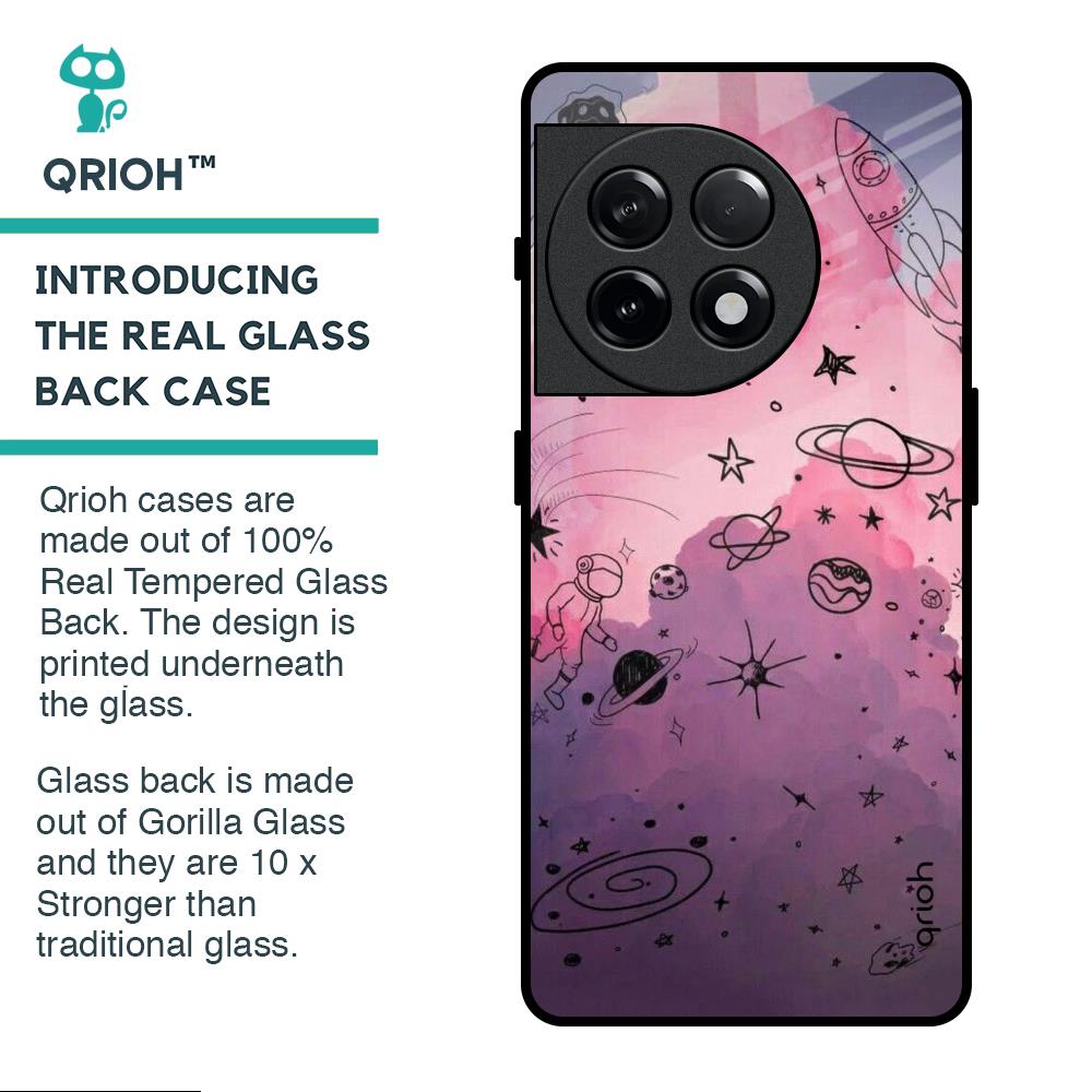 Space Doodles Glass Case for OnePlus 11R 5G
