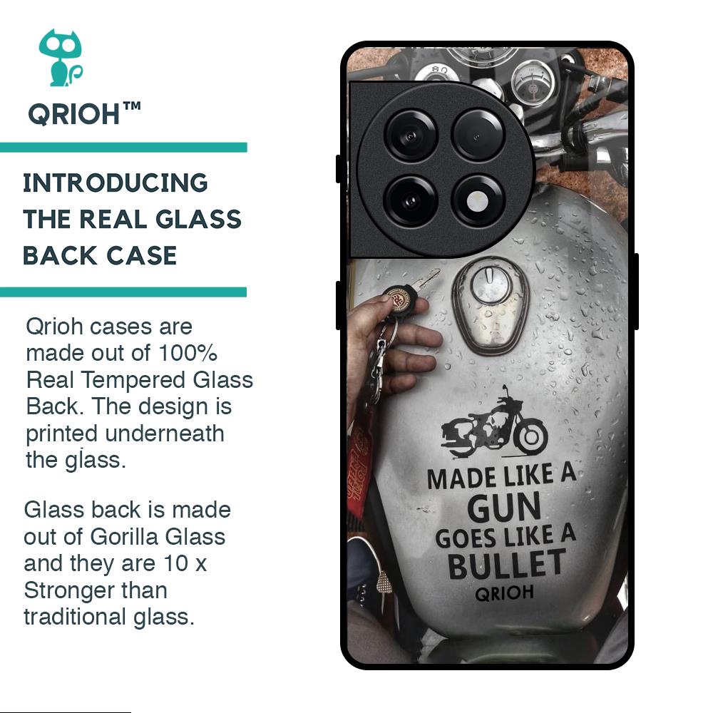 Royal Bike Glass Case for OnePlus 11R 5G