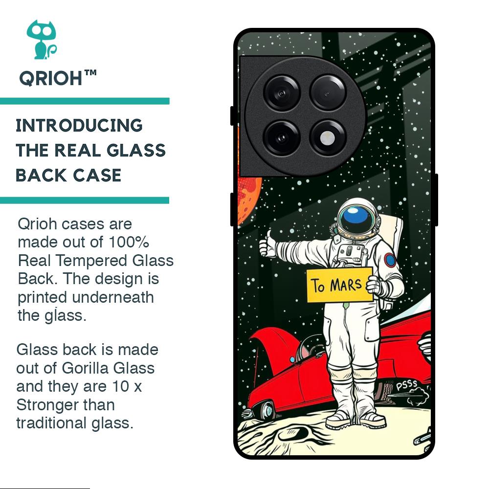 Astronaut on Mars Glass Case for OnePlus 11R 5G