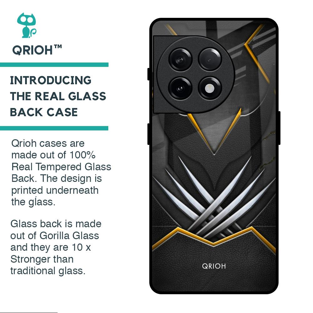 Black Warrior Glass Case for OnePlus 11R 5G