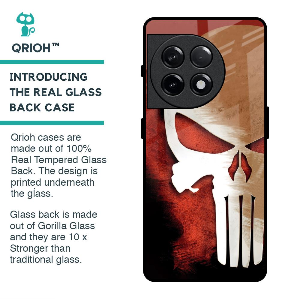 Red Skull Glass Case for OnePlus 11R 5G
