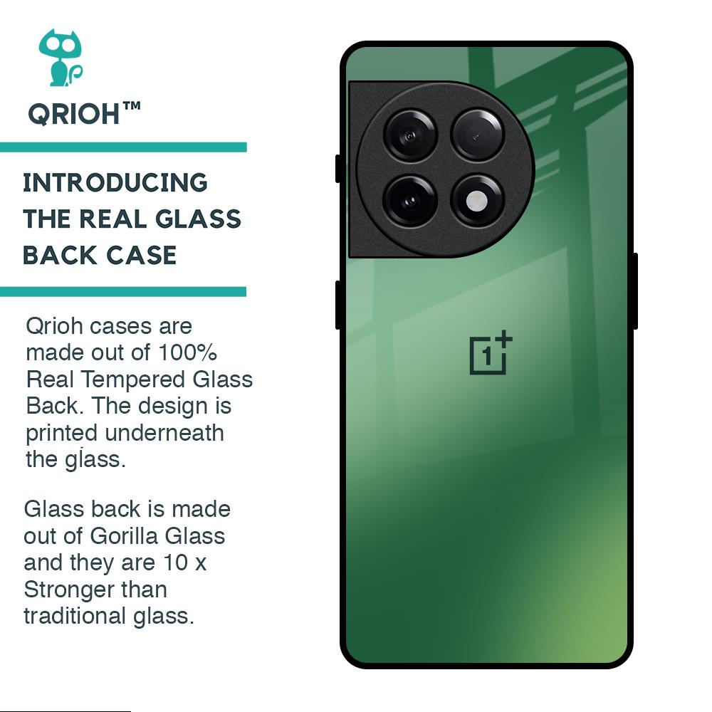 Green Grunge Texture Glass Case for OnePlus 11R 5G