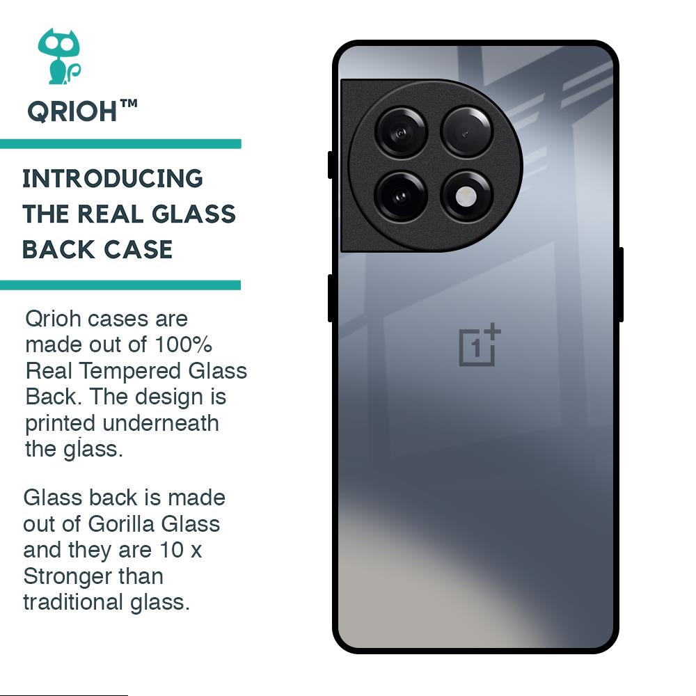Space Grey Gradient Glass Case for OnePlus 11R 5G