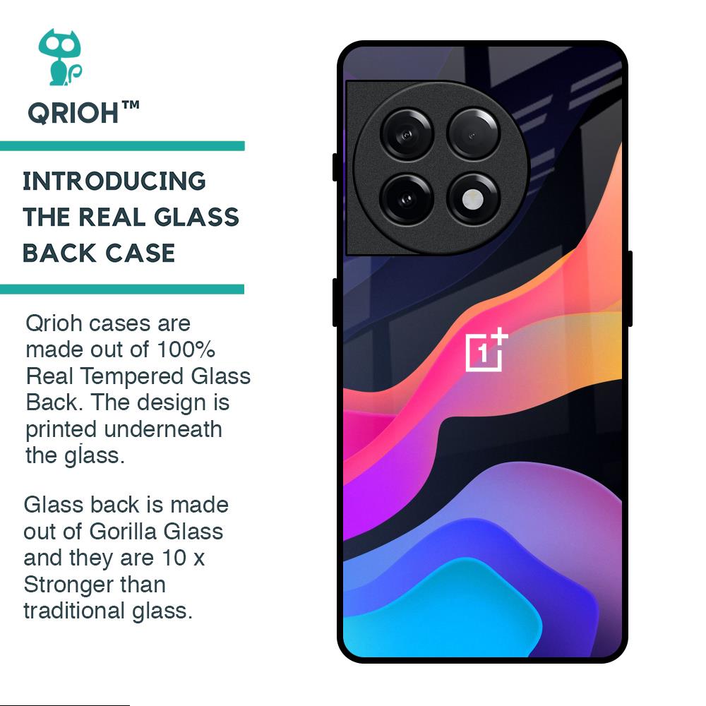 Colorful Fluid Glass Case for OnePlus 11R 5G