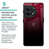 Wine Red Glass Case For OnePlus 11R 5G