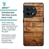 Wooden Planks Glass Case for OnePlus 11R 5G