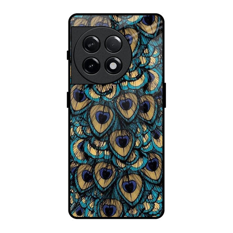 Peacock Feathers OnePlus 11R 5G Glass Cases & Covers Online