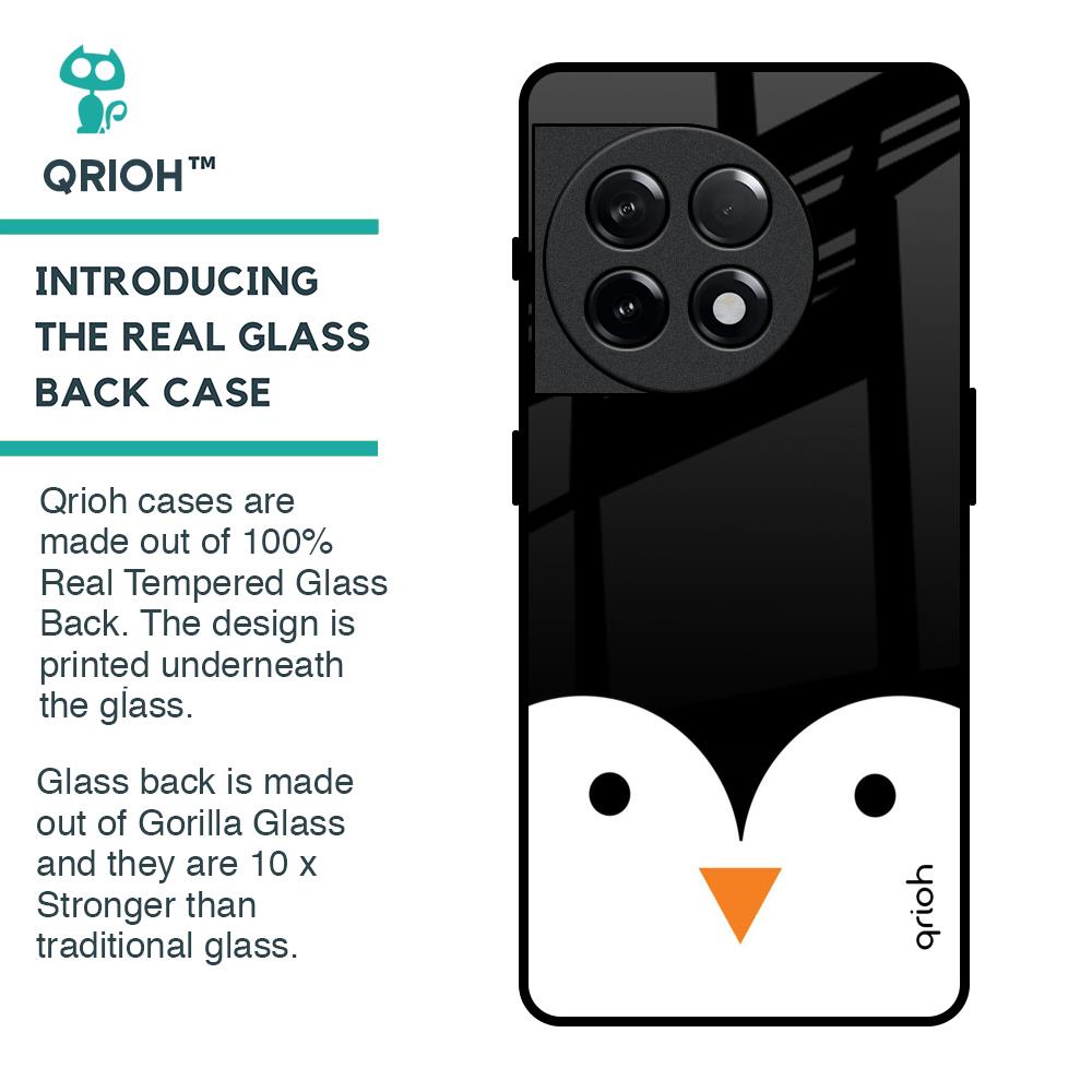 Cute Penguin Glass Case for OnePlus 11R 5G