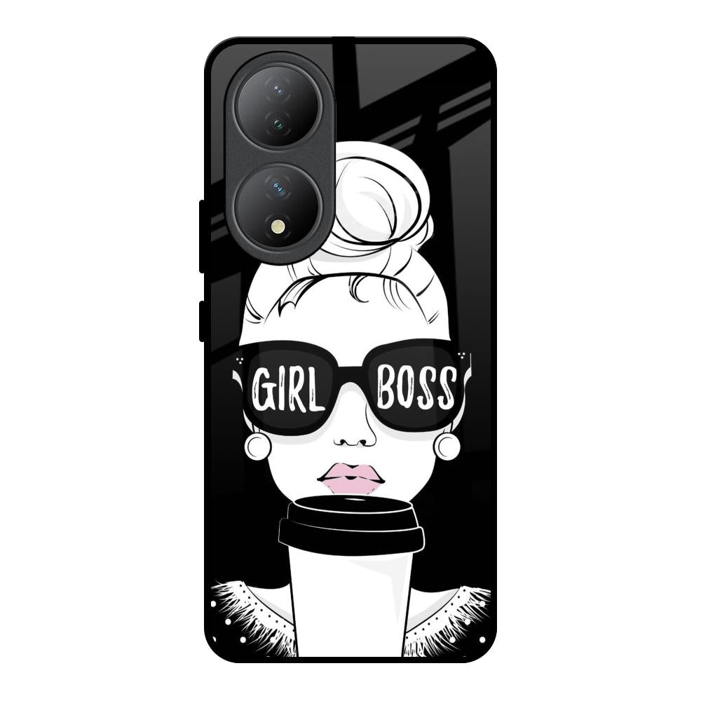 Girl Boss Vivo Y100 5G Glass Back Cover Online