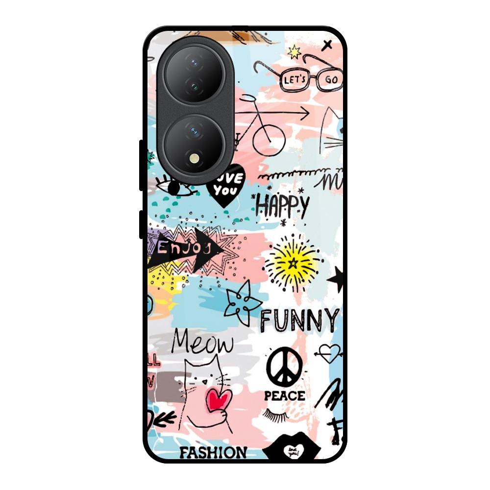 Just For You Vivo Y100 5G Glass Back Cover Online