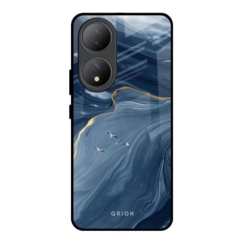 Deep Ocean Marble Vivo Y100 5G Glass Back Cover Online