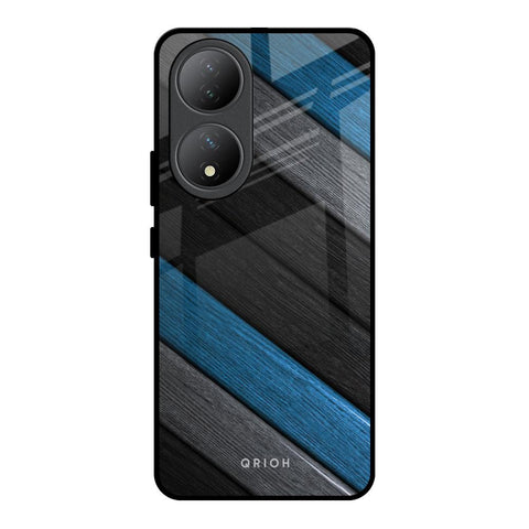Multicolor Wooden Effect Vivo Y100 5G Glass Back Cover Online
