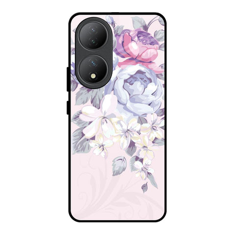 Elegant Floral Vivo Y100 5G Glass Back Cover Online