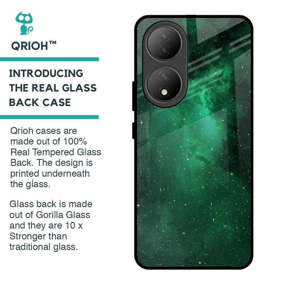 Emerald Firefly Glass Case For Vivo Y100 5G