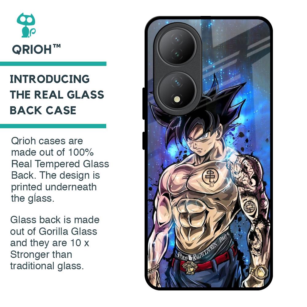 Branded Anime Glass Case for Vivo Y100 5G
