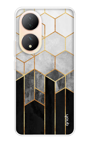 Hexagonal Pattern Vivo Y100 5G Back Cover
