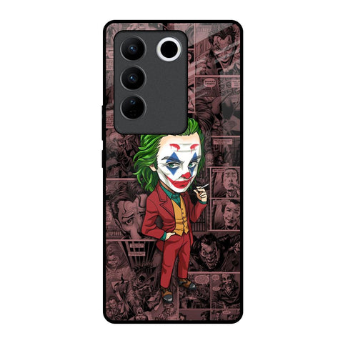 Joker Cartoon Vivo V27 5G Glass Back Cover Online