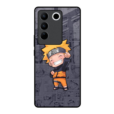 Orange Chubby Vivo V27 5G Glass Back Cover Online