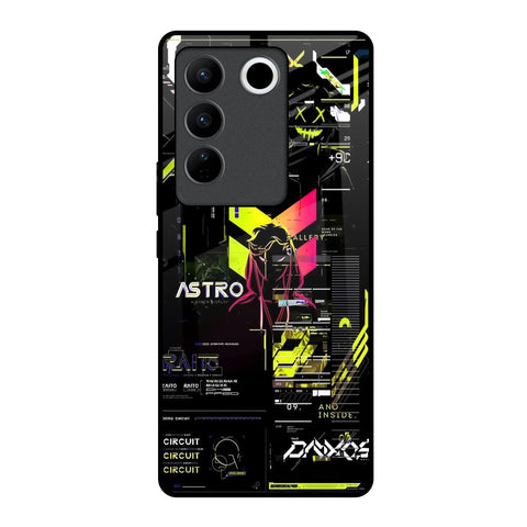 Astro Glitch Vivo V27 5G Glass Back Cover Online