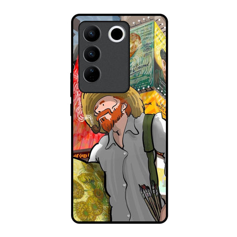 Loving Vincent Vivo V27 5G Glass Back Cover Online