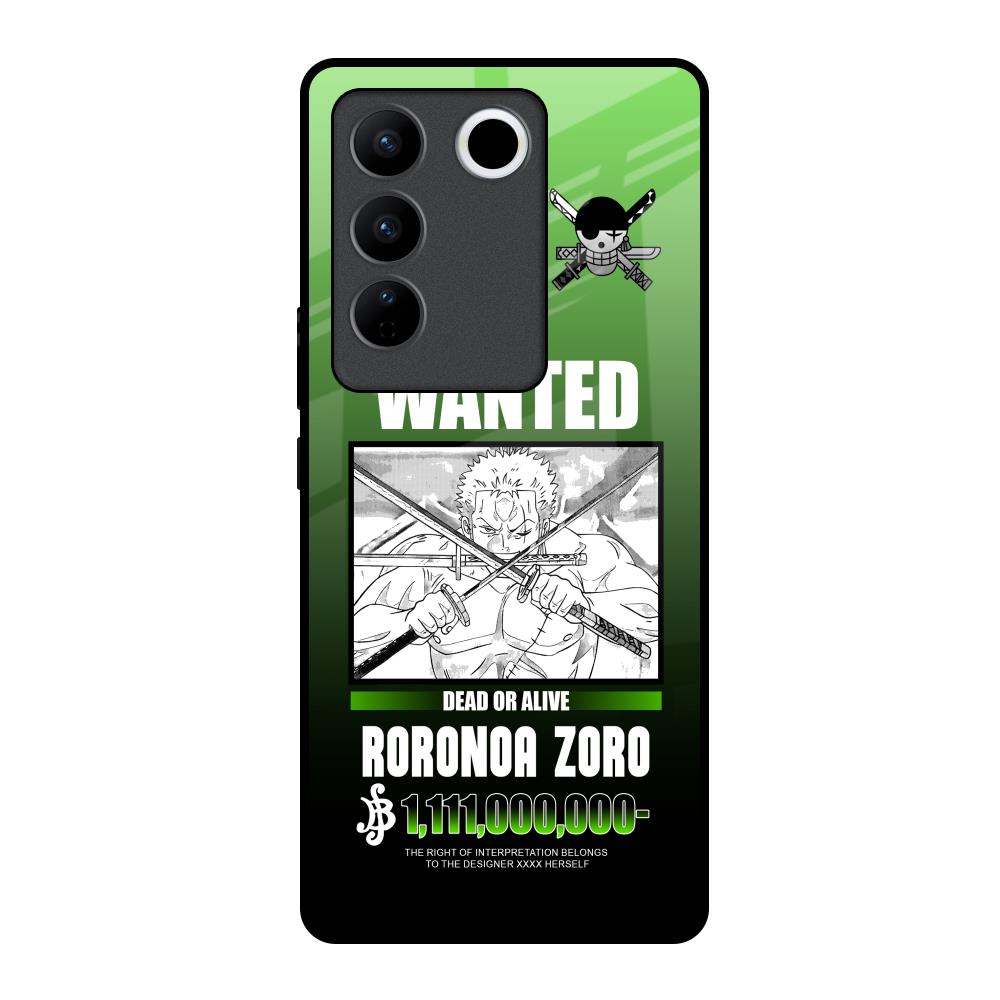 Zoro Wanted Vivo V27 5G Glass Back Cover Online