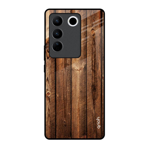 Timber Printed Vivo V27 5G Glass Back Cover Online