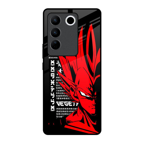 Red Vegeta Vivo V27 5G Glass Back Cover Online