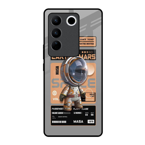 Space Ticket Vivo V27 5G Glass Back Cover Online
