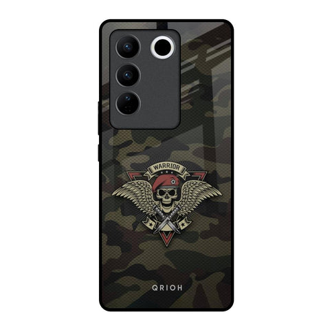 Army Warrior Vivo V27 5G Glass Back Cover Online