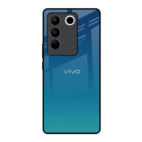 Celestial Blue Vivo V27 5G Glass Back Cover Online