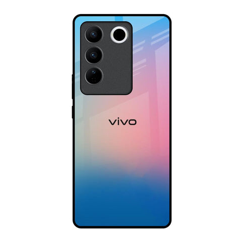 Blue & Pink Ombre Vivo V27 5G Glass Back Cover Online