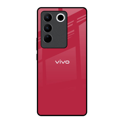 Solo Maroon Vivo V27 5G Glass Back Cover Online