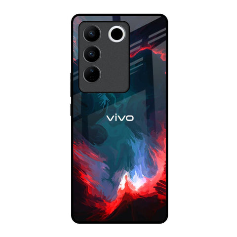 Brush Art Vivo V27 5G Glass Back Cover Online