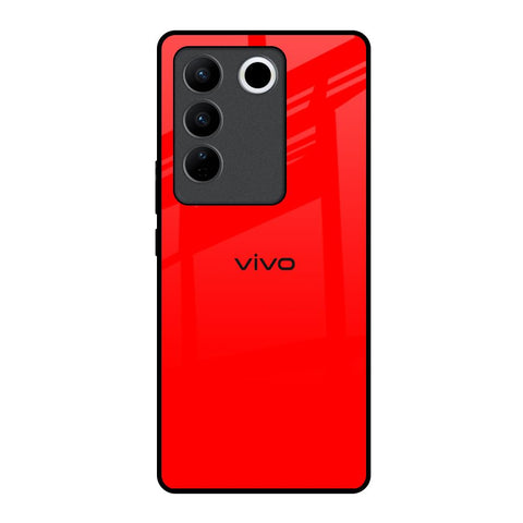 Blood Red Vivo V27 5G Glass Back Cover Online