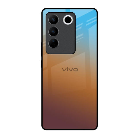 Rich Brown Vivo V27 5G Glass Back Cover Online