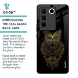 Golden Owl Glass Case for Vivo V27 5G