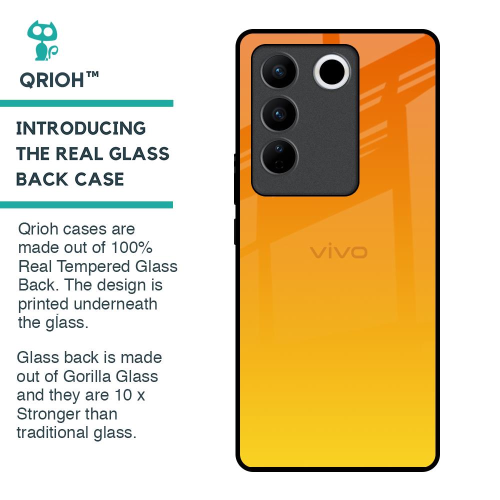Sunset Glass Case for Vivo V27 5G